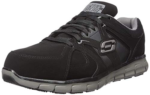 Skechers mens Synergy Ekron fashion sneakers, Black/Charcoal, 14 US