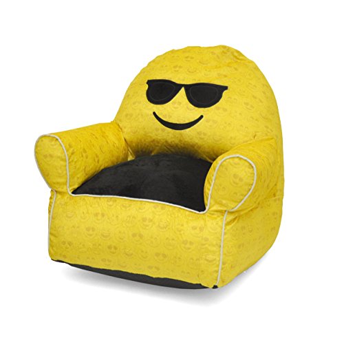 Emoji Pals Sunglasses Toddler Bean Bag, Yellow