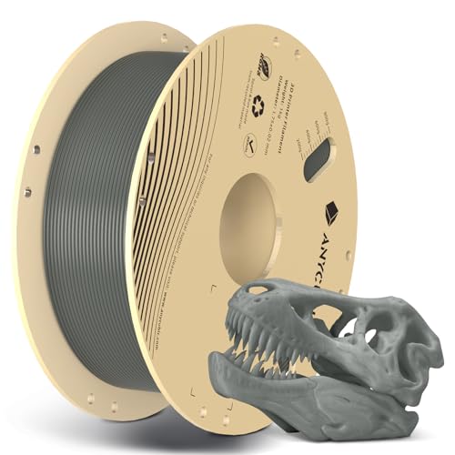 ANYCUBIC PLA 3D Printer Filament, RFID 3D Printing PLA Filament 1.75mm Dimensional Accuracy +/- 0.02mm, 1KG Spool (2.2 lbs), Grey
