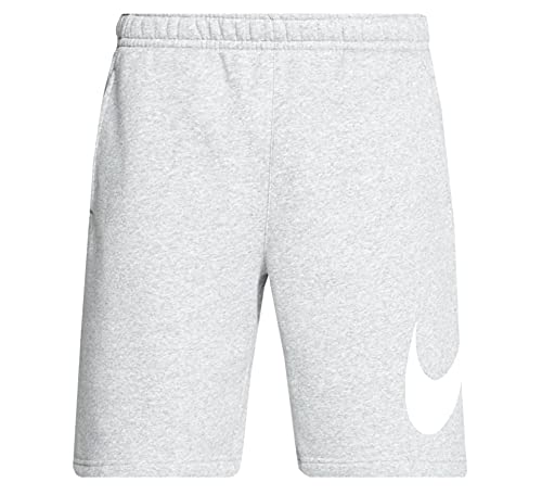 Nike Men's Sportswear Club Short Basketball Graphic, Dark Grey Heather/White/White, X-Large