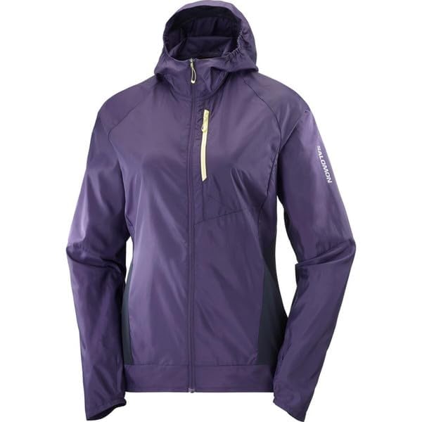 Salomon Women's Standard BONATTI Cross FZ Hoodie W, Nightshade/DEEP Black