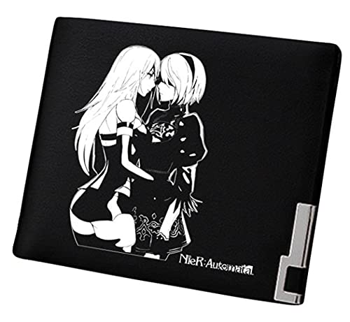 WANHONGYUE NieR:Automata Game Bifold Wallet Artificial Leather Money Bag Slim Credit Card Holder /14