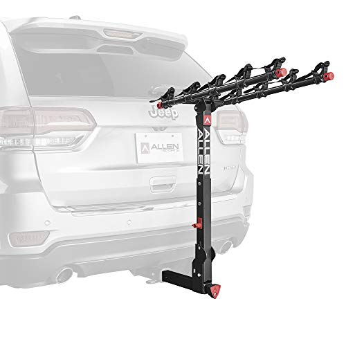 Allen Sports Deluxe+ Locking Quick Release 5-Bike Carrier for 2 in. Hitch, Model 850QR,Black