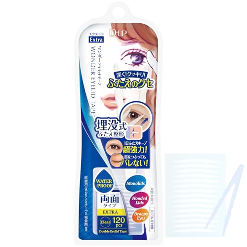 D-UP Wonder Eyelid Tape Extra 120 Pieces from Japan, Japanese Eyelid Tapes for Eyes Makeup