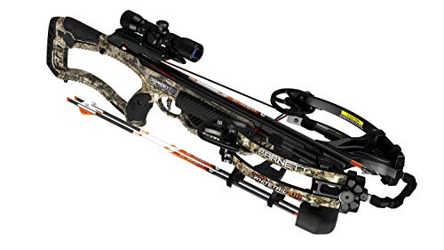 Barnett Hyper Whitetail 410 Ready to Hunt Crossbow Package with 4x32mm Illuminated Scope, 2 Arrows, Quiver, Without Crank Device