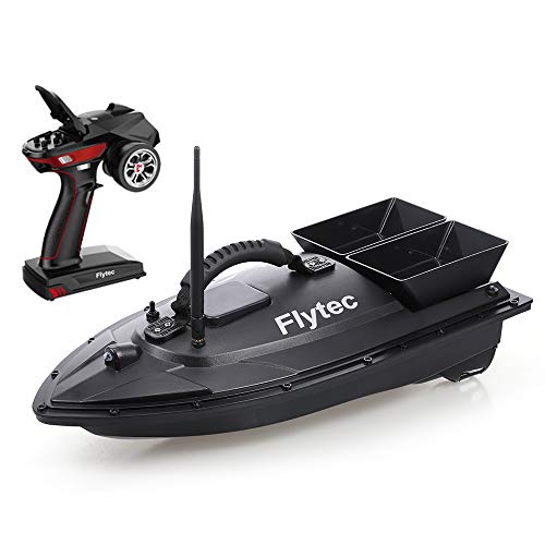 GoolRC Flytec V500 RC Boat, Fishing Bait Boat Fish Finder 1.5kg Loading 500M Remote Control Double Motor Night Light