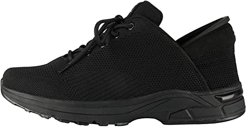 ZEBA Men's Jet Black Size 11.5 Hands Free Slip-On Walking Shoes