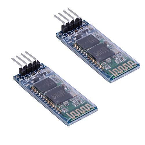 HiLetgo 2pcs HC-06 RS232 4 Pin Wireless Bluetooth Serial RF Transceiver Module Bi-Directional Serial Channel Slave Mode for Arduino