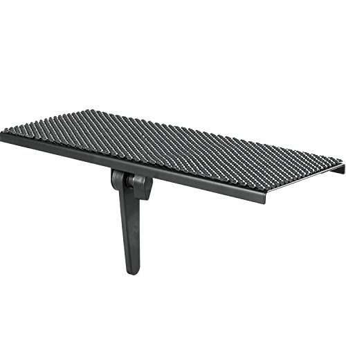 WALI TV Top Shelf, Metal Monitor Shelf Mount 12 x 5 Inch Flat Panel for Streaming Devices, Media Boxes, Speakers and Home Decor (TSH001), 1 Pack, Black