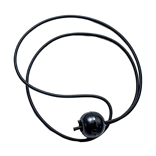 SGT KNOTS Patio Umbrella Bungee Strap Cord with Ball - Long Lasting, Highly Flexible & Durable Umbrella Tie (1 Pack, Black)