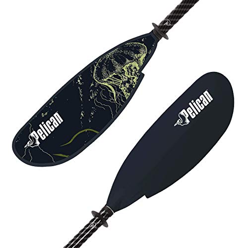 Pelican Symbiosa Kayak Paddle | Adjustable Fiberglass Shaft with Nylon Blades | Lightweight, | Perfect for Kayaking (Dark Indigo, From 94.5 in - 240 cm to 98.5 in - 250 cm)