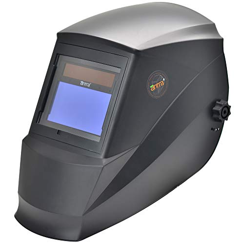 Antra True Color Wide Shade Range 4/5-13 Solar Power Auto Darkening Welding Helmet AH6-360-0000 TIG MIG/MAG Flux Core MMA Plasma Grinding 6+1 Extra Lens Covers