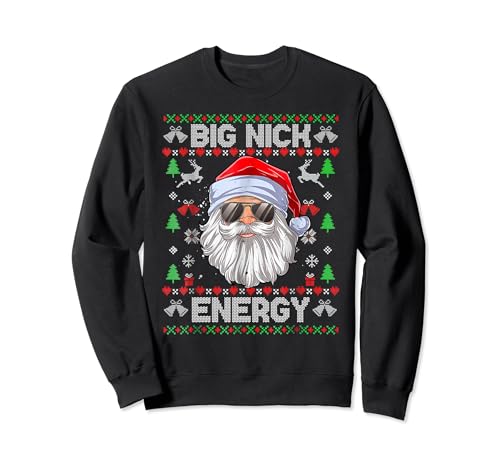Big Nick Energy Santa Ugly Christmas Sweater Matching Family Sweatshirt