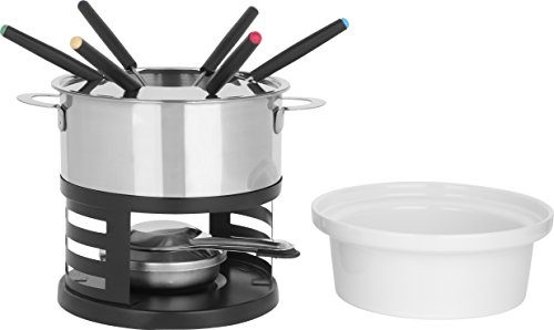 Trudeau Maison Lotto 11 Piece Stainless Steel 44 ounce Fondue Set