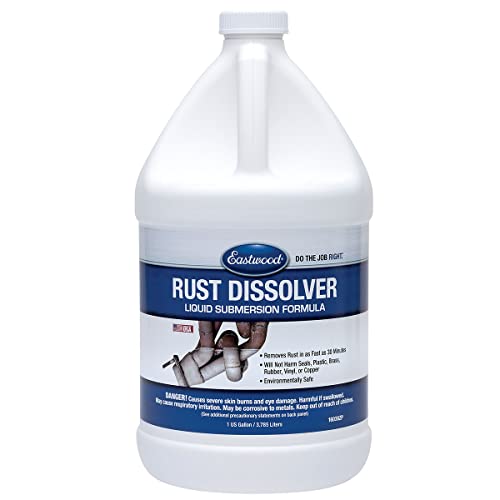 Eastwood One Gallon Rust Remover Acid-Free Dissolver for Metal Automotive Parts and Engine Parts 20 Square Feet of Metal