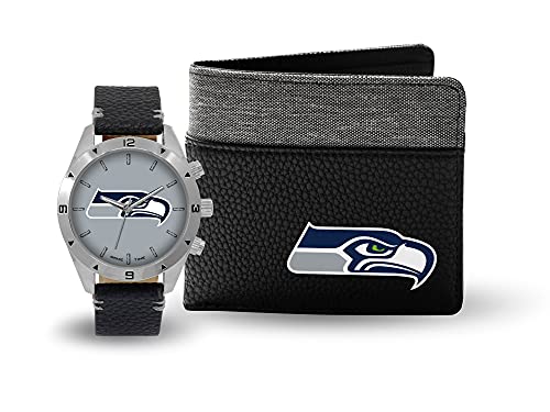 Game Time Seattles Seahawks - NFL Watch and Wallet Combo Gift Set