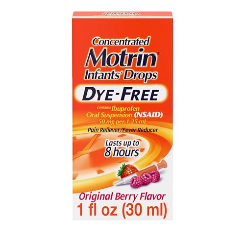 Motrin Infants Concentrated Liquid Medicine Drops with Ibuprofen, Berry, 1 fl. oz
