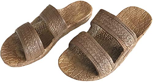 Pali Hawaii Kids Classic Jandals Sandals (5, Brown)