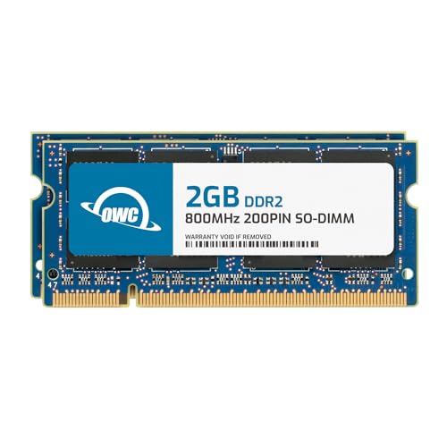 OWC 4.0GB Kit (2X 2GB) PC2-6400 DDR2 800MHz SO-DIMM 200 Pin Memory RAM Upgrade Upgrade Kit Fot 2009 Mabook, 2008 iMac (OWC6400DDR2S4MP)