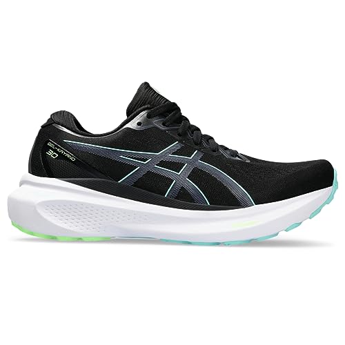 ASICS Women's GEL-KAYANO 30 Running Shoes, 9.5, BLACK/THUNDER BLUE