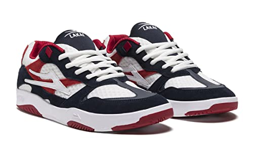 Lakai Evo 2.0 XLK, Skate Shoes, Navy/Red, 10.5