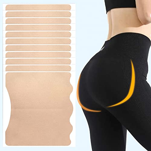 Buttocks Lifts Tapes, 5 Pairs Hip Lift Tapes, Disposable Beauty Butt-Lift Shaping Patch, Quickly Strengthen Butt, Easy to Use & Long Lasting All Day (Skin Tone Elastic Fabric)