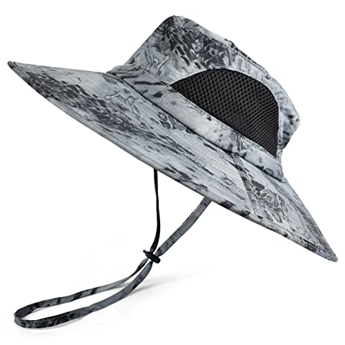 EINSKEY Sun Hat for Men/Women, Waterproof Wide Brim Bucket Hat Foldable Boonie Hat for Fishing Hiking Garden Safari Beach
