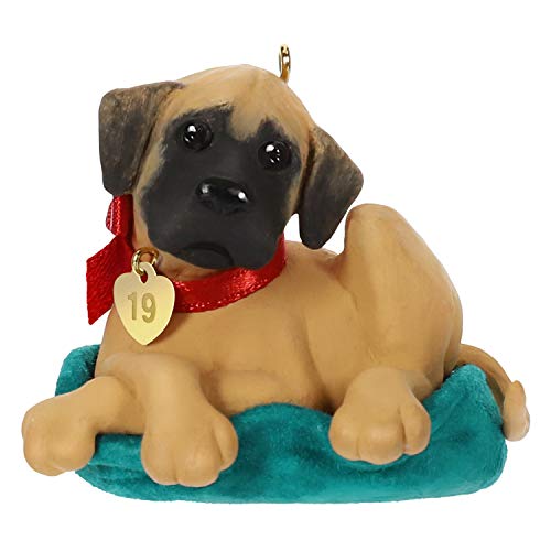 Hallmark Keepsake Christmas Ornament 2019 Year Dated Puppy Love Dane Dog,