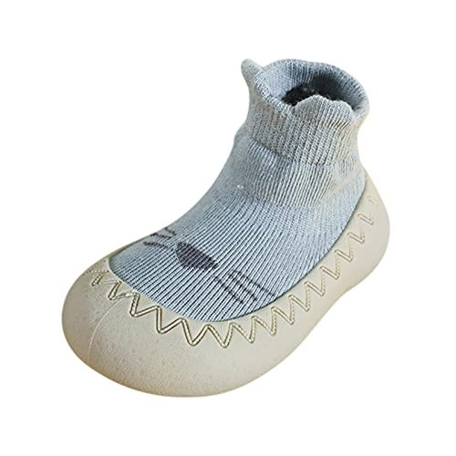 Baby Boy Girls First-Walking Training Shoes Cute Knit Sneakers Non Slip Indoor Floor Slipper for Infant Boys Girls Trainers Shoe Baby Boy Halloween Costumes Blue