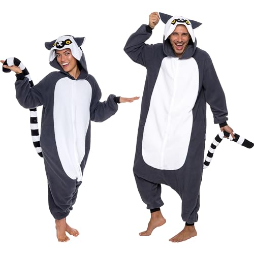 Adult Onesie Halloween Costume - Animal and Sea Creature - Plush One Piece Cosplay Suit for Adults, Women and Men FUNZIEZ!