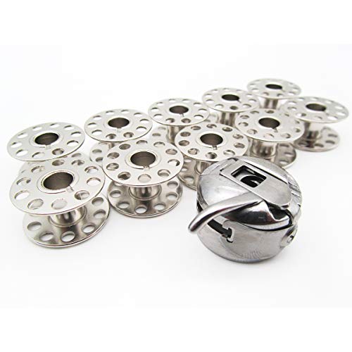 ckpsms Brand -1PCS Bobbin CASE #200909107 43725 & BOBBINS FIT for Kenmore 158&385 Sewing Machines