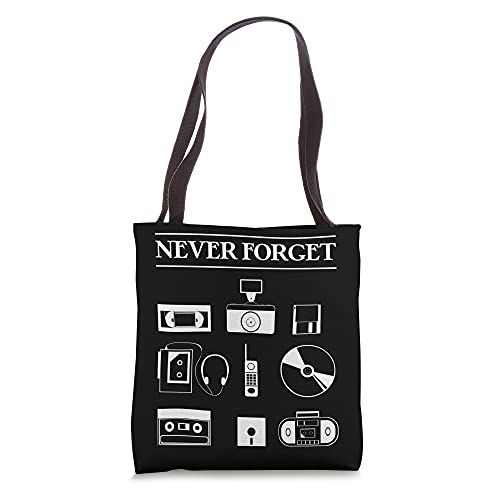 Never Forget 80s Retro Vintage Design Design Tote Bag
