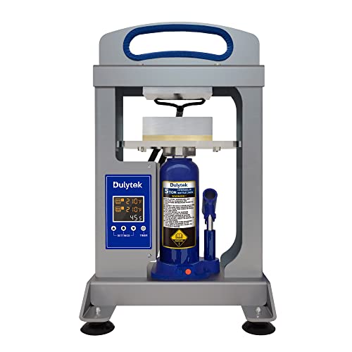 Dulytek DHP5 Hydraulic Heat Press, 5 Ton Pressing Force, Dual Heat 3' x 4' Plates - Precise Two-Channel Control Panel - [Starter Kit Included]