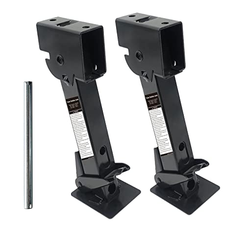 Pair of Trailer Stabilizer Jacks Telescoping RV Camper Accessories for Travel 450kg(1000 Lbs) Capacity Each, 11.5'-18'