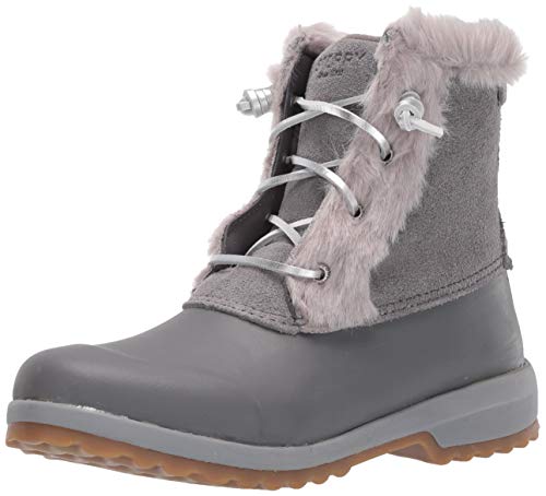 Sperry Womens Maritime Repel Suede Boots, Grey, 9.5