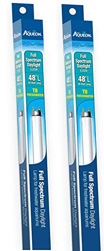 (2 Pack) Aqueon 48-Inch Full-Spectrum Daylight T8 Fluorescent Lamp, 32-Watt