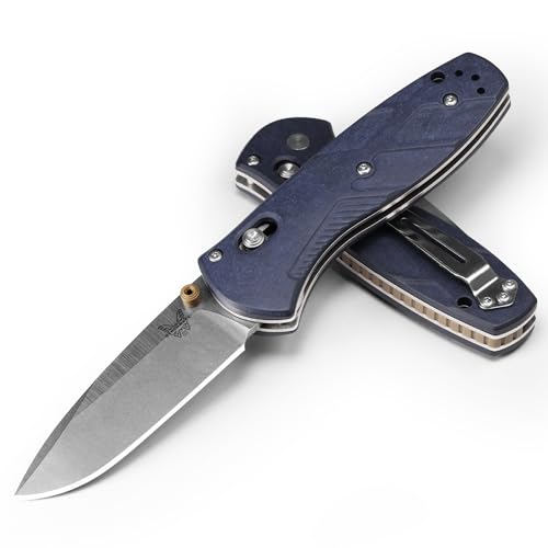 Benchmade - Mini Barrage 585 EDC Knife with Blue Canyon Richlite Handle (585-03)
