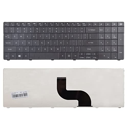 SUNMALL Keyboard Replacement Compatible with Gateway NE51B NE522 NE722 NV570P NE56 NE56R NE71B NE56R48u NE56R41u NE56R42u NE56R43u NE56R45u NE56R31U NE56R34U Series Laptop Black US Layout