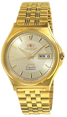 Orient TriStar Mens Classical Automatic Textured Dial Gold Watch AB02001C, FAB02001C