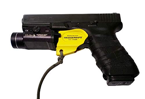 Handgun Glock TriggerSafe Trigger Staging Holster Safety Cover Guard - Designed to Avoid Accidental & Negligent Discharges - Compatible with Glock Handguns/Yellow