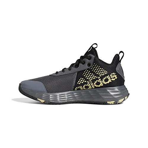 adidas Men's Ownthegame Shoes Basketball, Grey Five/Matte Gold/Core Black, 8.5