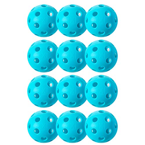 Franklin Sports X-26 Indoor Pickleballs - Indoor Court Pickleball Balls - USA Pickleball (USAPA) Approved Tournament Pickleballs - 12 Pack Inside Pickleballs - Blue