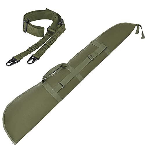 Luonfels Shotgun Case Thick Padding Rifle Cases, 52' Bag with Adjustable Carry Strap, Accessories Two Points