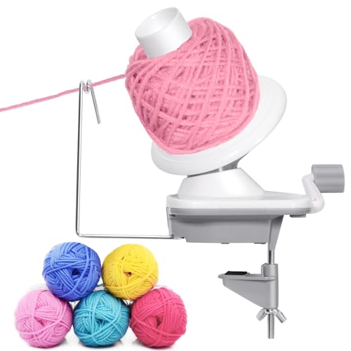 Yarn Ball Winder,Yarn Winder for Crocheting,Yarn Cake Winder Spinner, Needlecraft Yarn Ball Winder Hand Operated,Knitting Supplies
