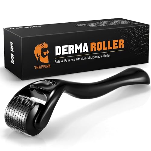 Derma Roller for Beard Hair Face Skin Microneedle Roller for Women & Men Beard Roller