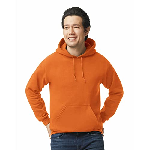 Gildan Adult Fleece Hoodie Sweatshirt, Style G18500, Multipack, Safety Orange (1-Pack), Medium