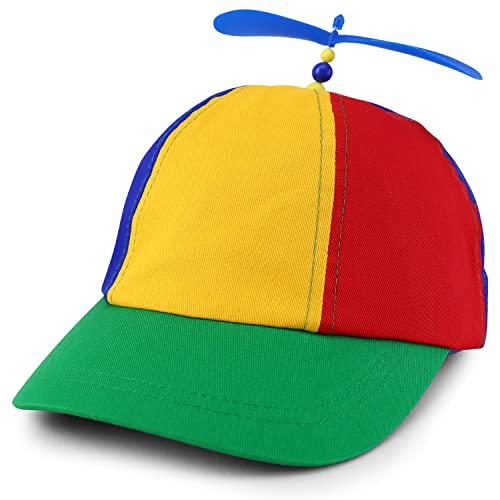Armycrew Helicopter Propeller Fun Party Hat Fits Child to Adult XXL - Multicolor - XS-S