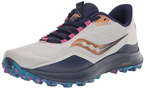 Saucony Women's Peregrine 12 Trail Running Shoe, Prospect Glass, 7