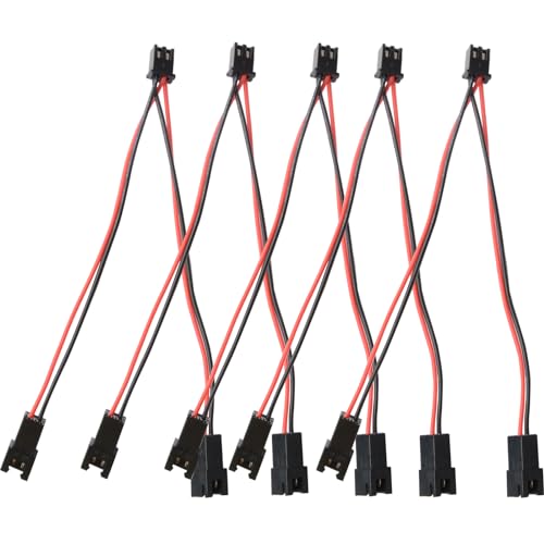 R REIFENG 5Pcs 3D Printer Mainboard Y Splitter 1 to 2 Extension Connector Wires Cooling Fan XH2.54 Terminal Connector Cables