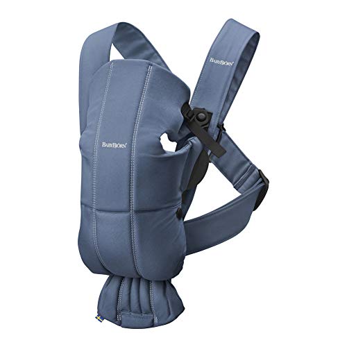 BabyBjörn Baby Carrier Mini, Cotton, Vintage Indigo